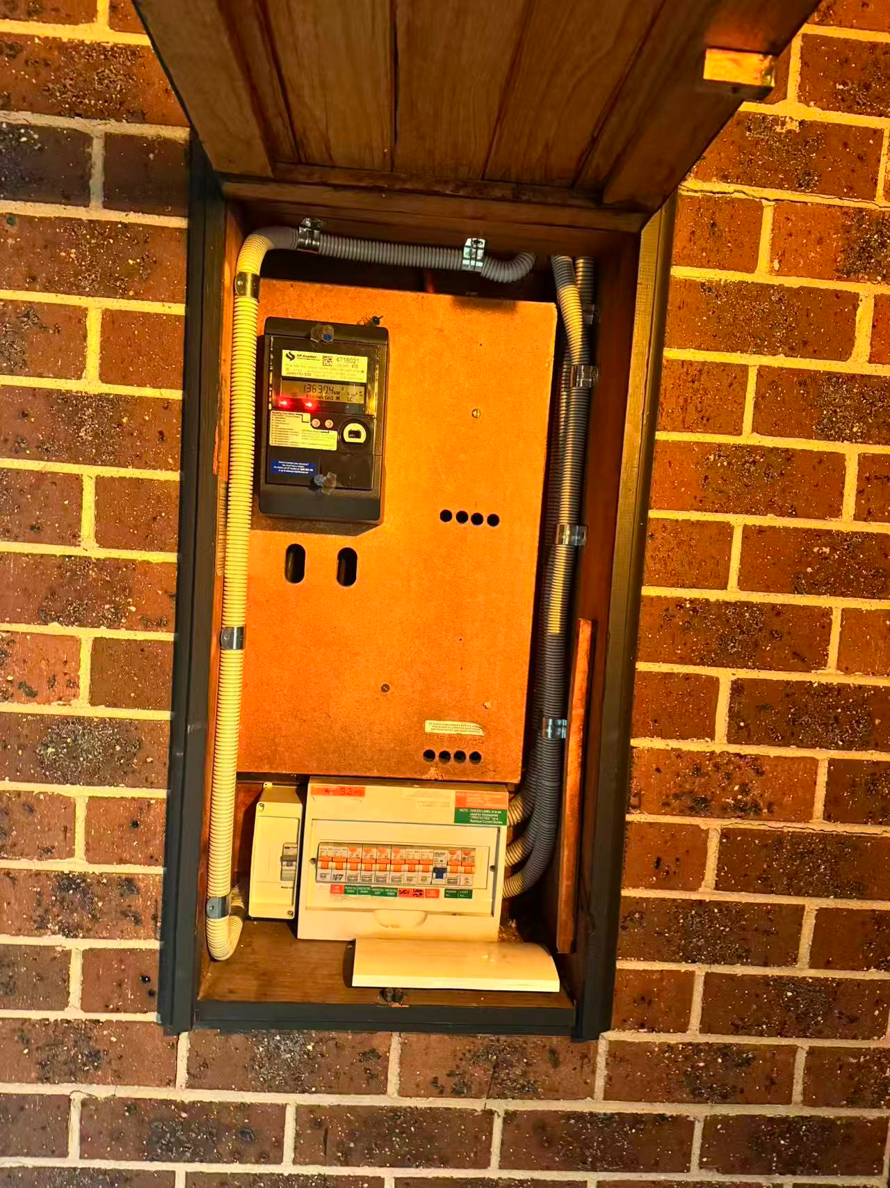 Electrical switchboard at Ringwood project