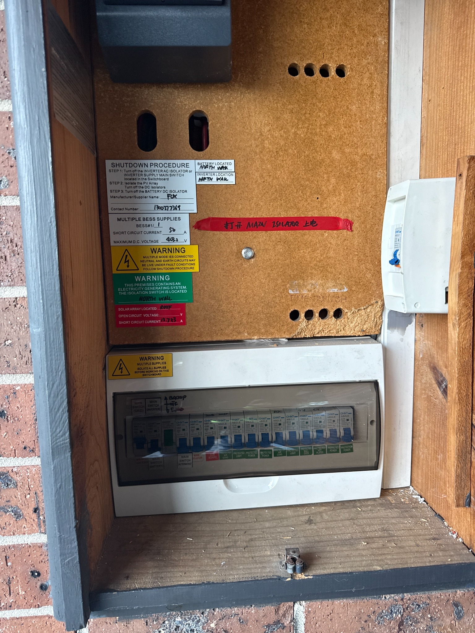 Upgraded electrical switchboard for Ringwood solar and battery system