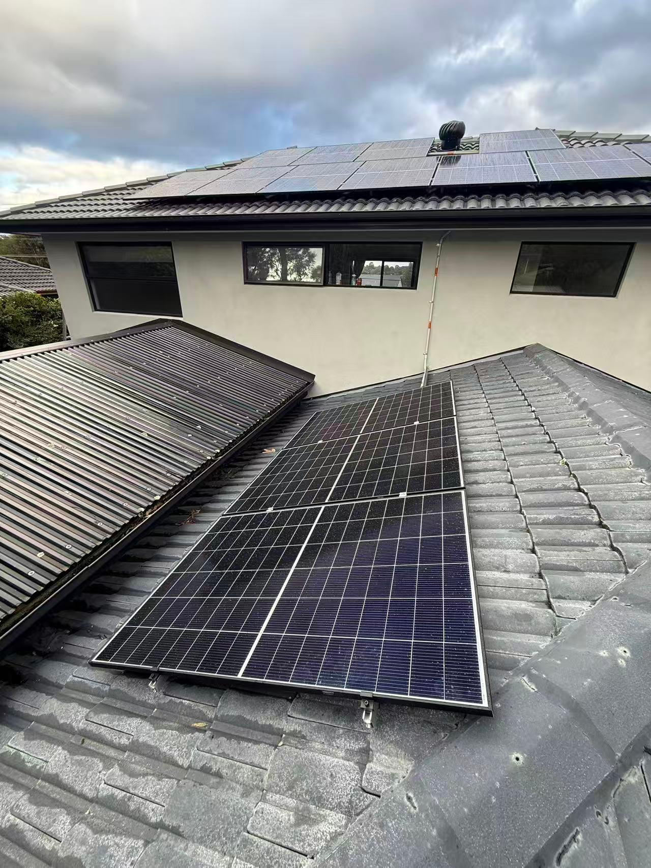 Completed Ringwood residential solar installation