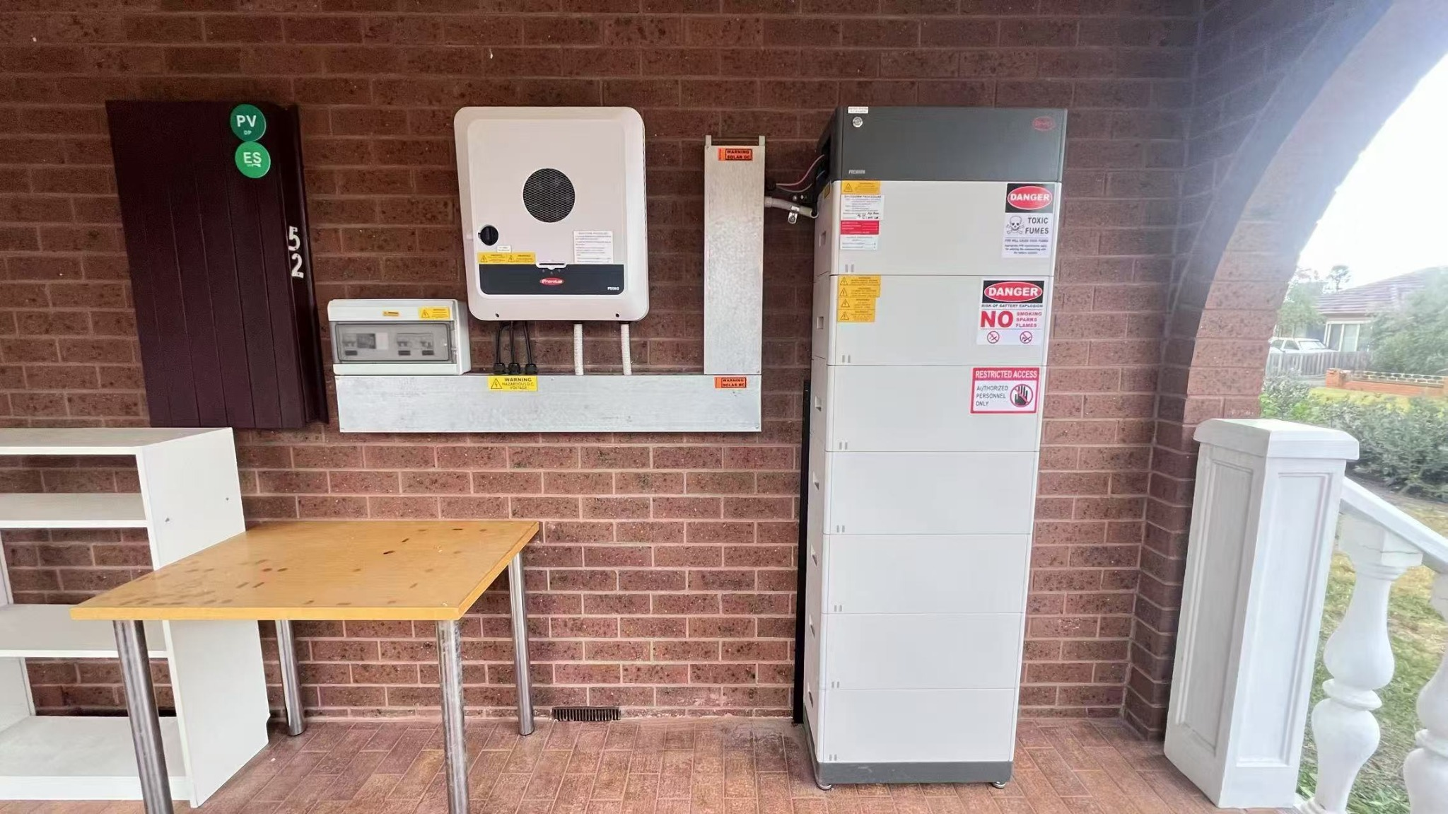 Fronius inverter and BYD battery installation at Campbellfield residential energy project