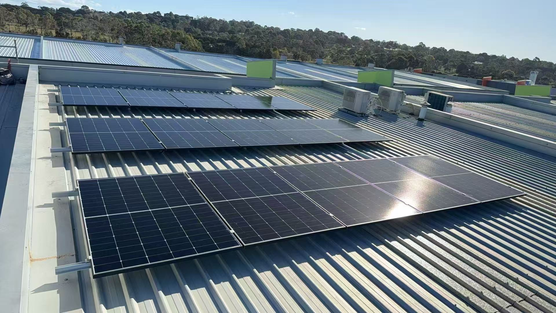 Commercial rooftop solar arrays installed across Tyabb warehouses