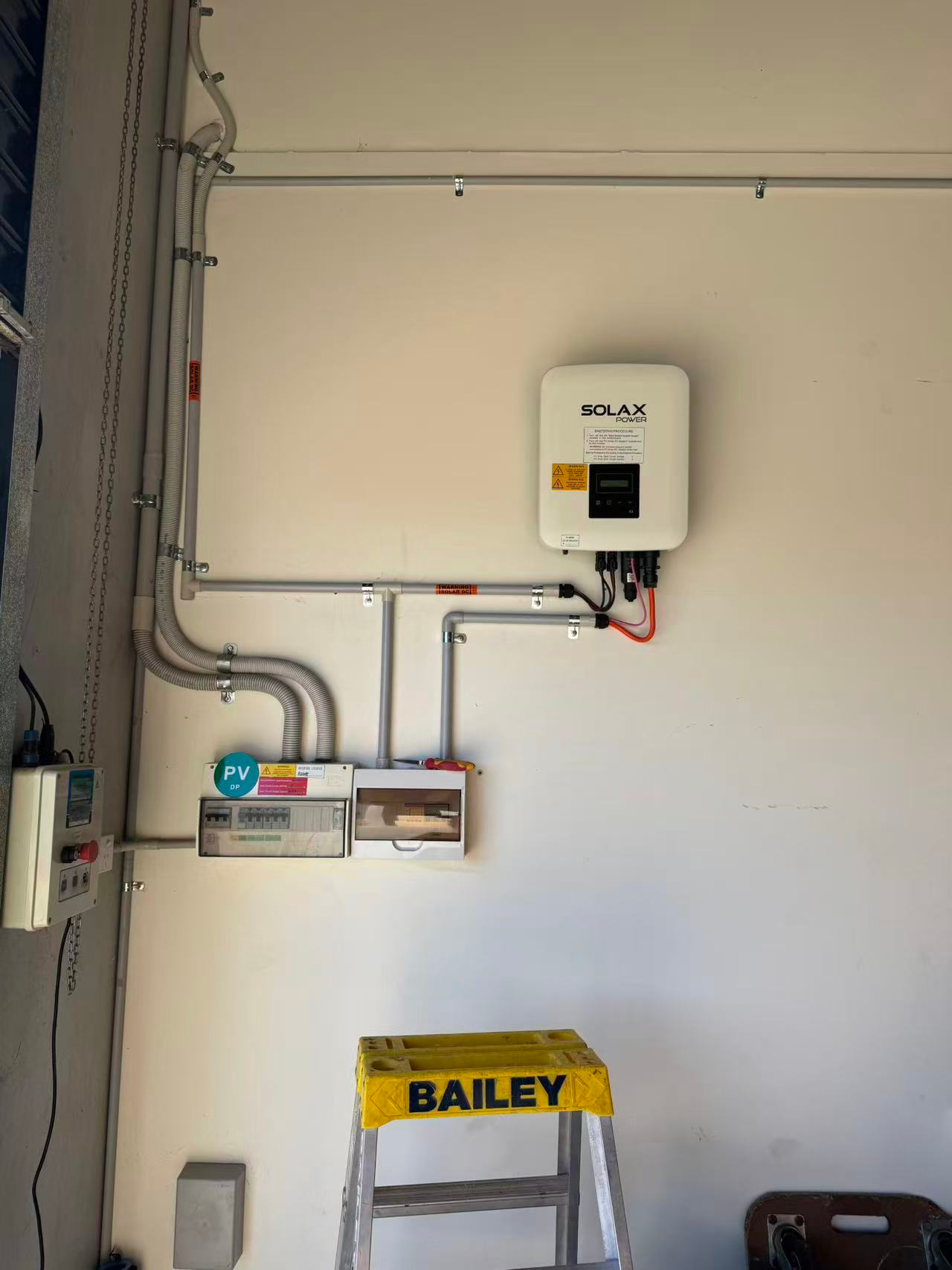 SolaX three-phase inverter installed for Tyabb warehouse solar project